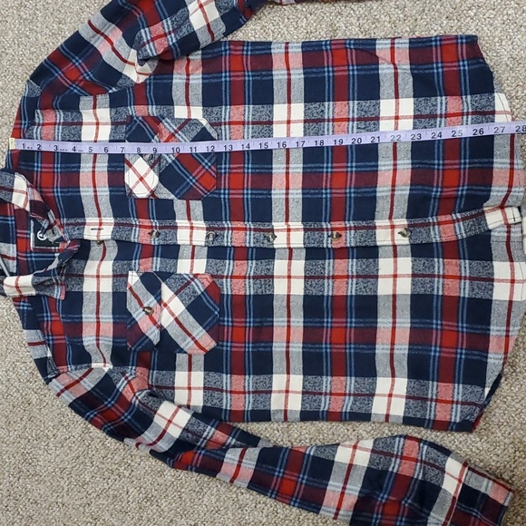 Amnesia Mens Button up Flannel Long Sleeve Size Small - Picture 9 of 10